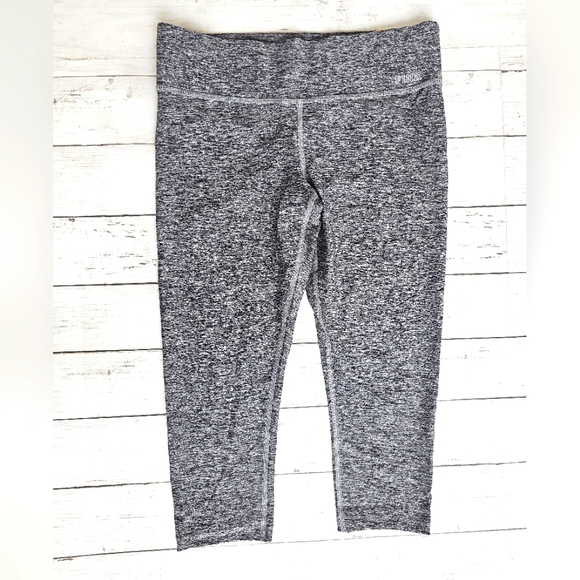 PINK Victoria's Secret Pants - NEW 2015 Victoria's Secret PINK ULTIMATE Gray Yoga Crop Leggings Hidden Pocket